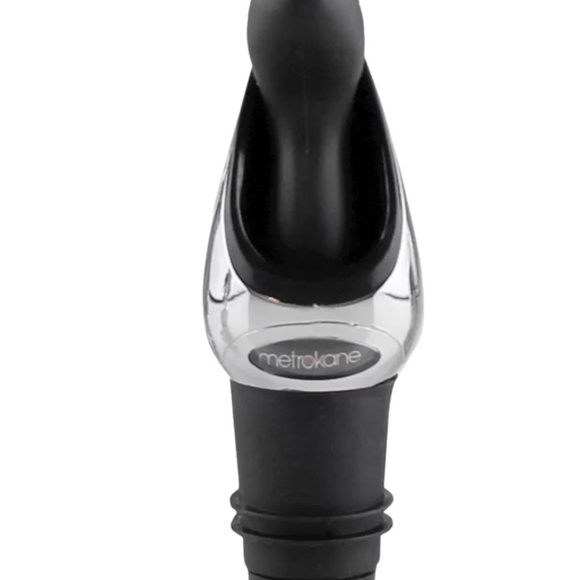 Elegant Rabbit Deluxe Air-Tight Wine Pourer w/Stopper Easy Grip Metrokane EUC - Picture 1 of 3
